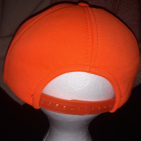 80s Vintage  YR HeadWear Solid Orange SnapBack - Picture 4 of 4